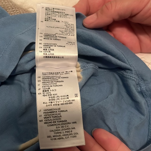 Men’s Sandro tie dye shirt in blue. - Picture 5 of 7